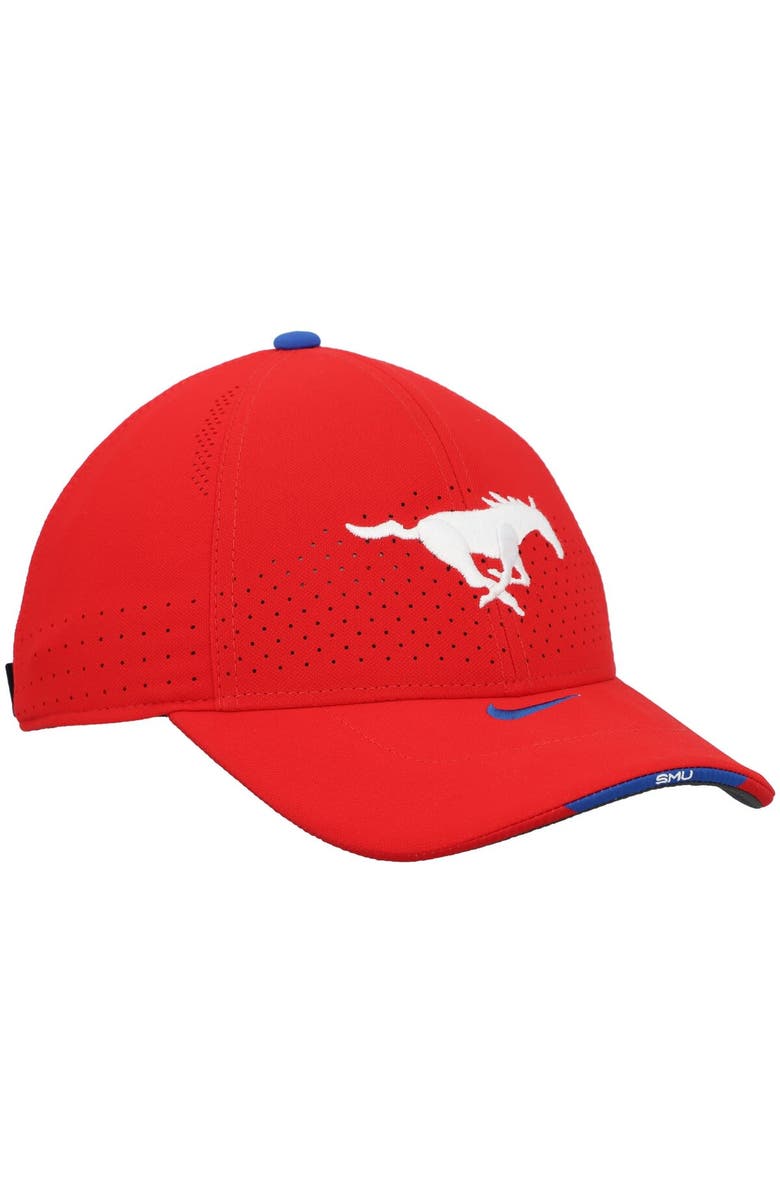 Nike Men's Nike Red SMU Mustangs 2022 Sideline Legacy91 Performance Adjustable Hat, Alternate, color,