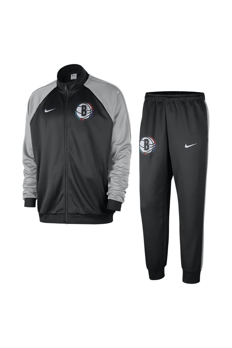 Men's Nike Black Brooklyn Nets 2024/25 City Edition Lightweight Full-Zip Jacket & Pants Set, Main, color, Black
