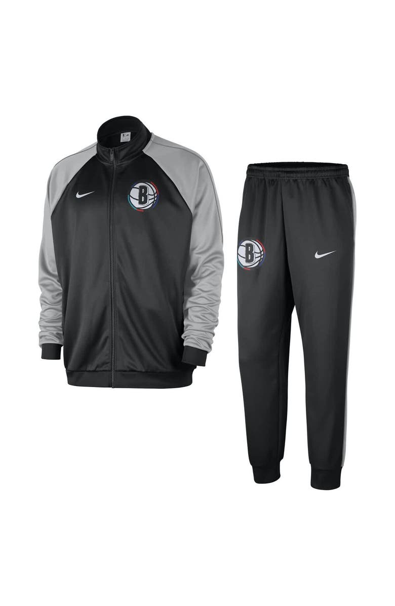 Nike Men's Nike Black Brooklyn Nets 2024/25 City Edition Lightweight Full-Zip Jacket & Pants Set, Main, color, Black