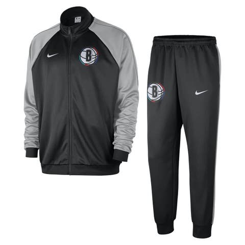 Men's Nike Black Brooklyn Nets 2024/25 City Edition Lightweight Full-Zip Jacket & Pants Set