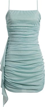 Jump Apparel Glitter Ruched Sleeveless Minidress
