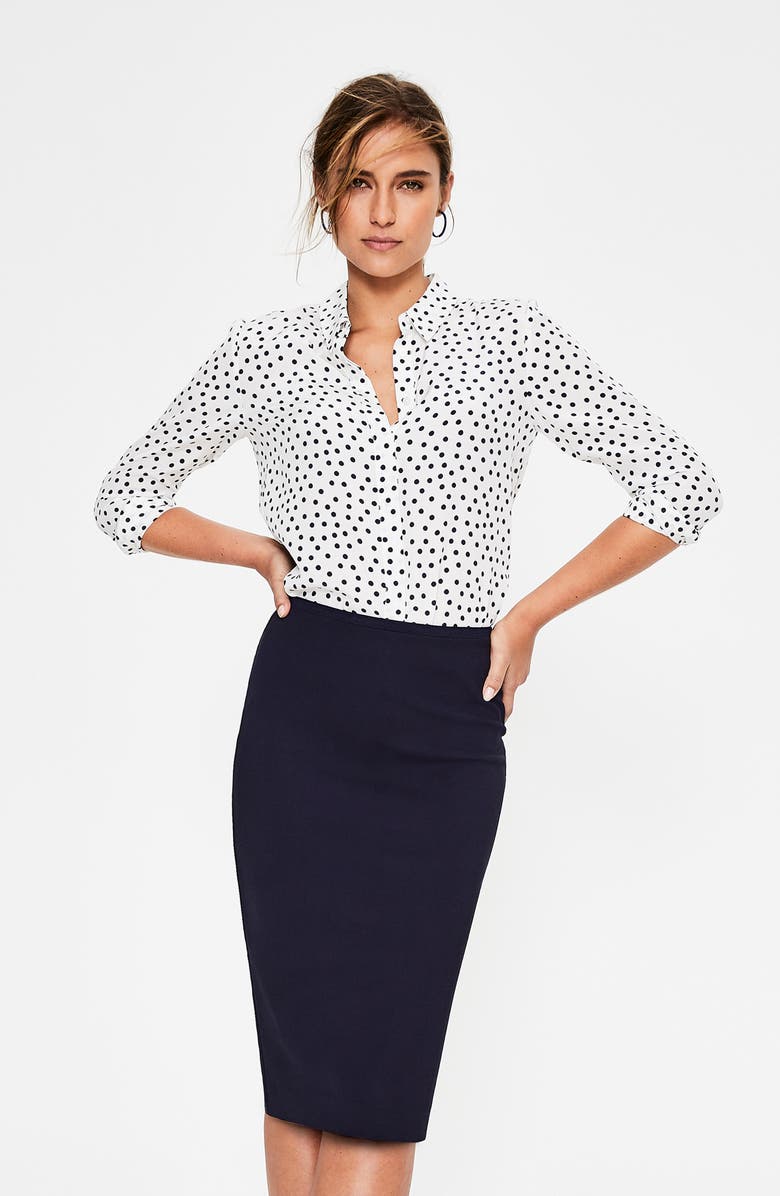 Boden Hampshire Ponte Skirt, Alternate, color, 