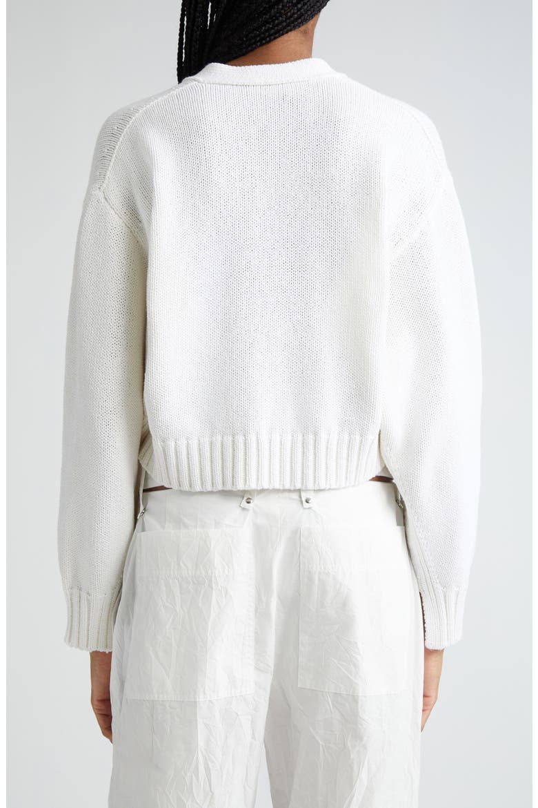 Sofia Oversize Crop Cardigan, Alternate, color, WHITE