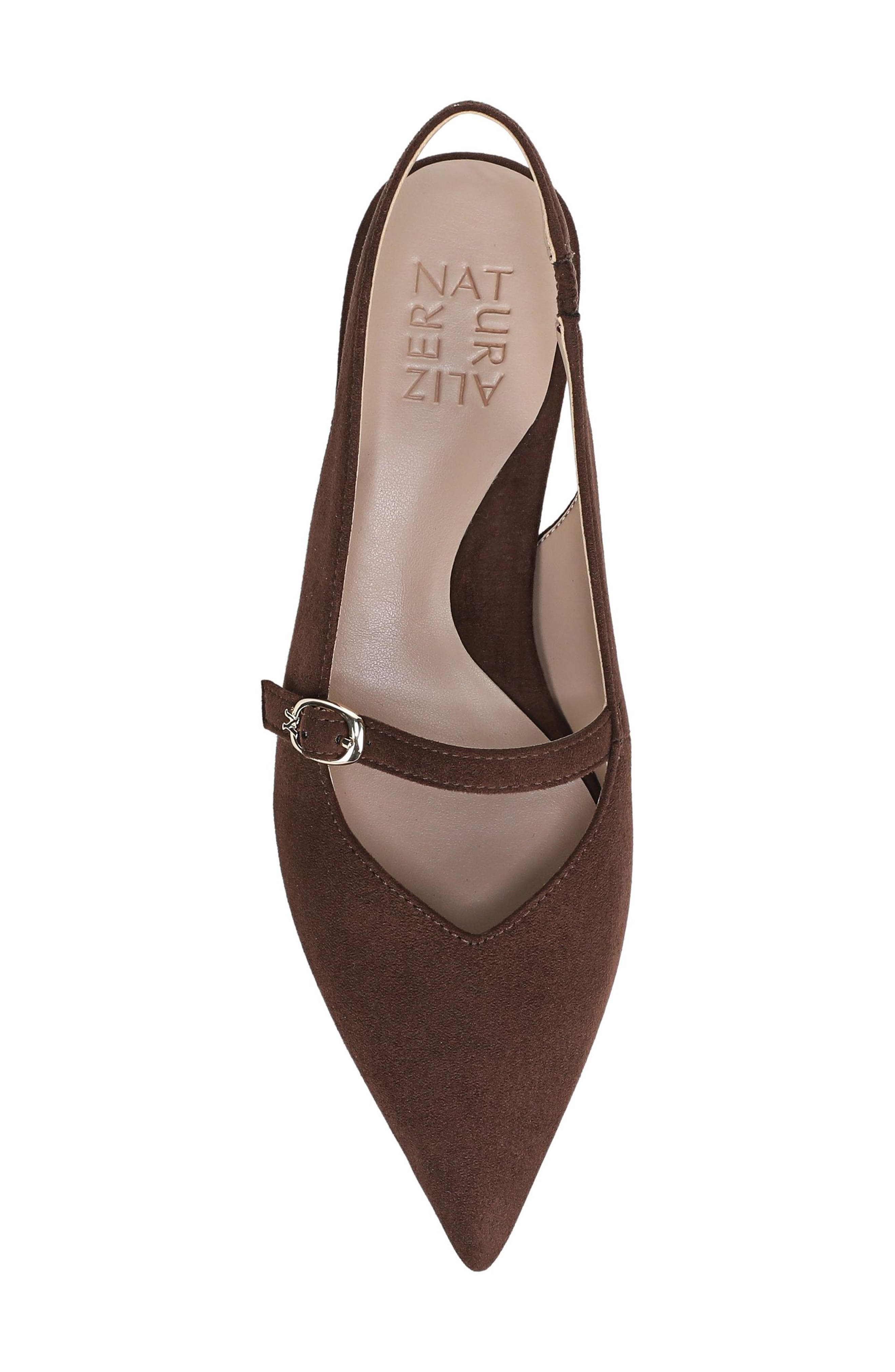 Naturalizer Grayson Mary Jane Kitten Heel Pump - Wide Width Available, Alternate, color, Chocolate Brown Fabric