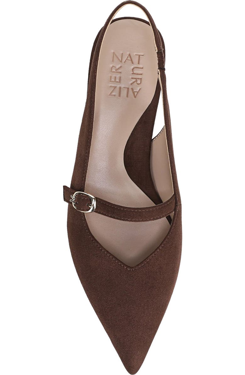 Naturalizer Grayson Mary Jane Kitten Heel Pump - Wide Width Available, Alternate, color, Chocolate Brown Fabric
