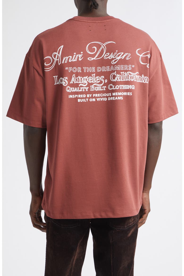 Oversize Dreamers Embroidered T-Shirt, Alternate, color, BRICK