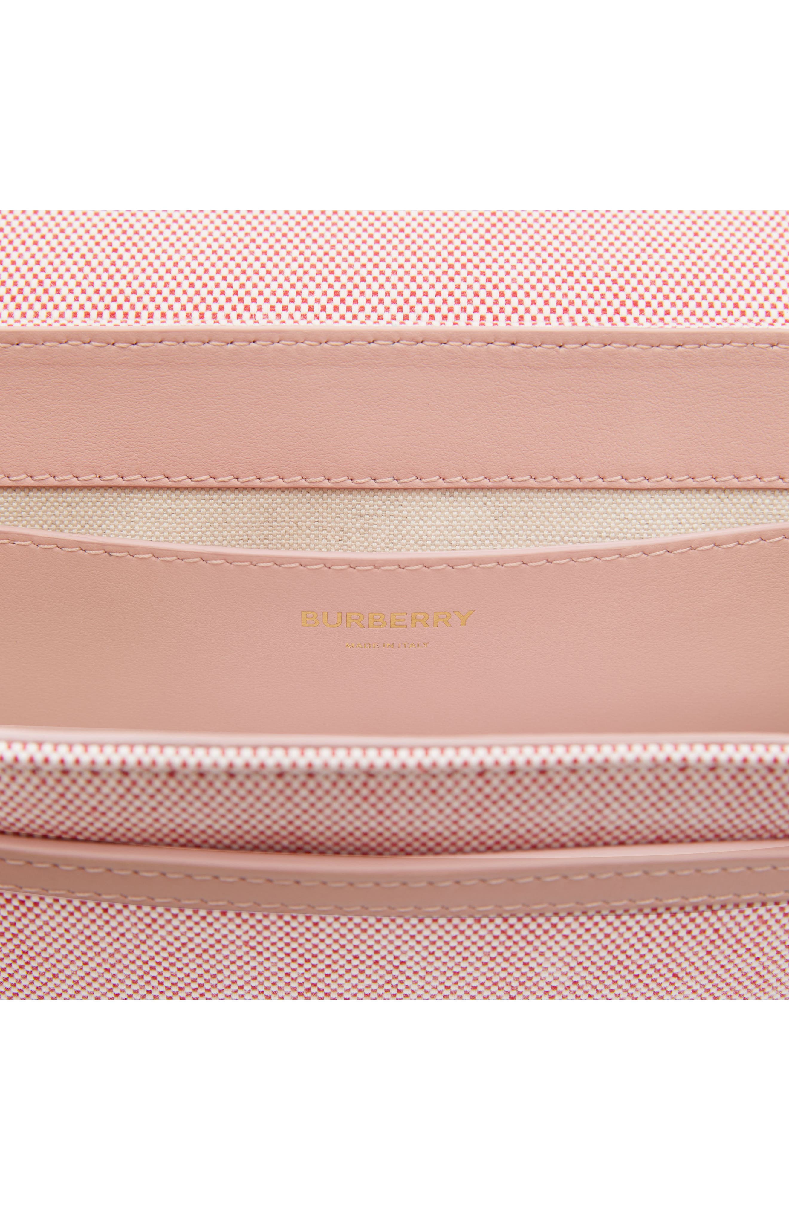 Burberry Medium Note Horseferry Print Canvas & Leather Crossbody Bag, Alternate, color, 