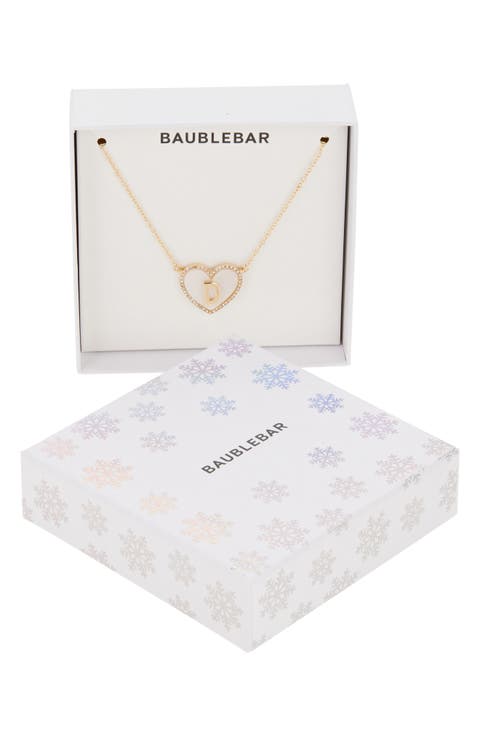 Heart Initial Pendant Necklace