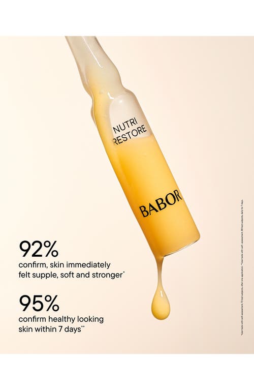 Babor Nutri Restore Ampoule In No Color