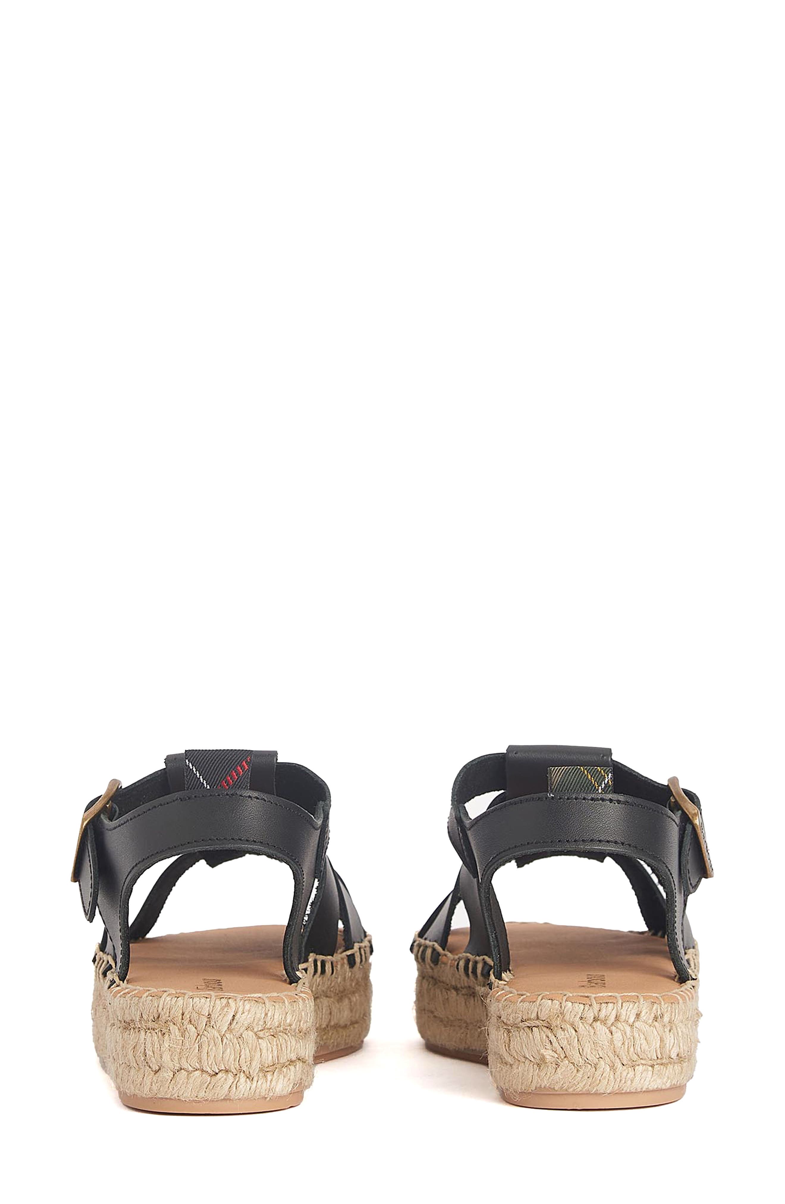 Barbour Paloma Espadrille Platform Fisherman Sandal, Alternate, color, 
