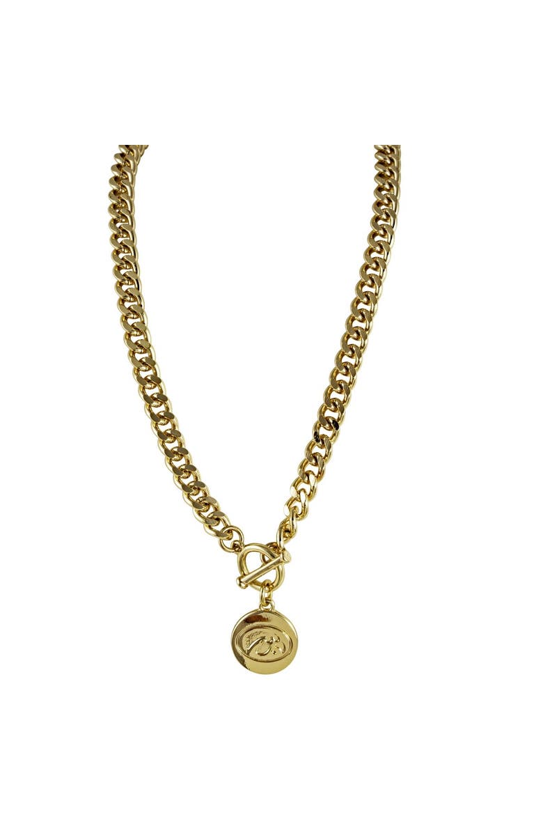 EMERSON STREET Iowa Hawkeyes Ramsey Gold Necklace, Main, color, 