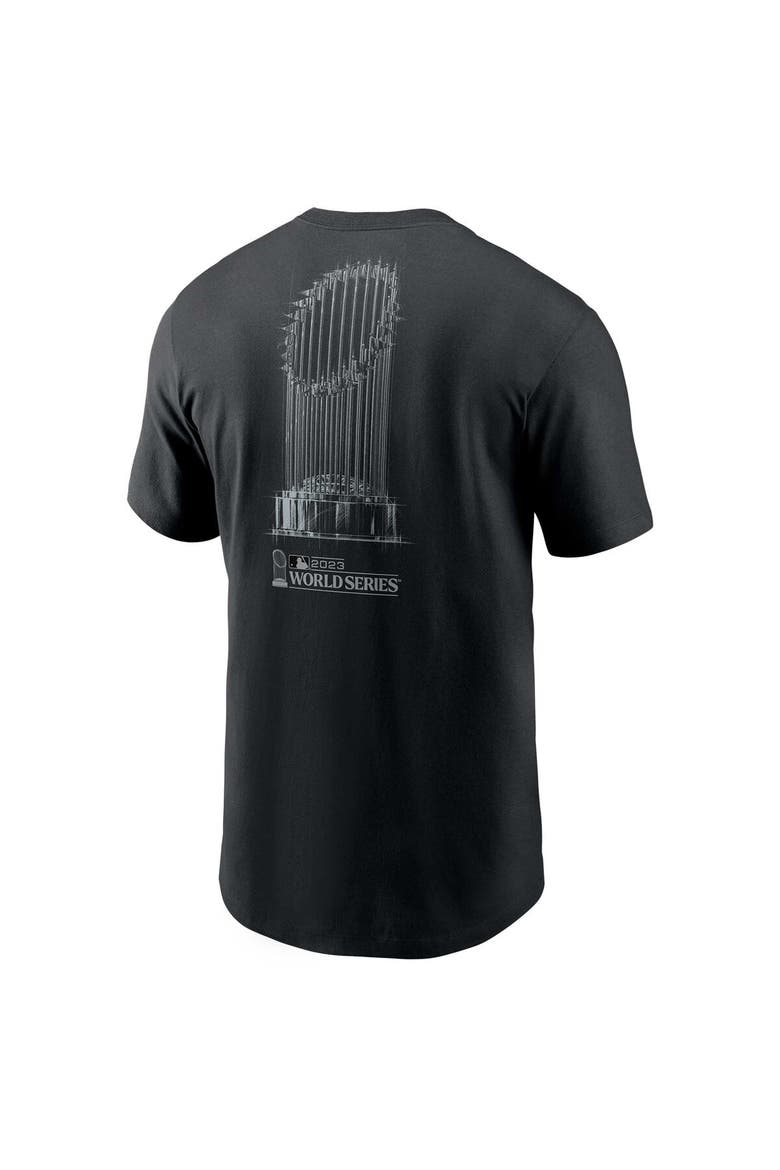 Men's Nike Black Texas Rangers 2023 World Series Champions Trophy T-Shirt, Alternate, color, Black