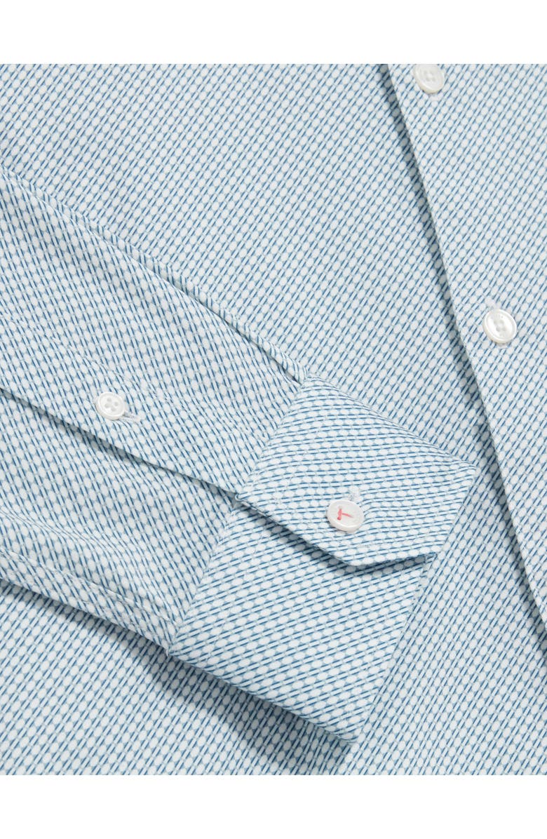 Ted Baker Olweno Slim Fit Microprint Stretch Cotton Button-Up Shirt, Alternate, color, 