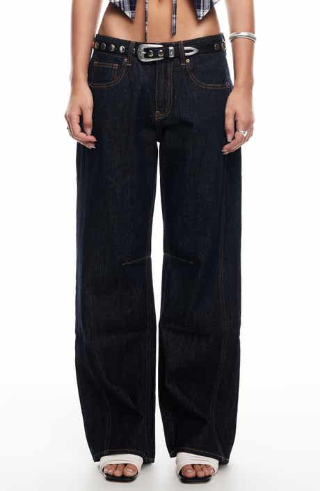 LIONESS Renacida Low Rise Wide Leg Jeans