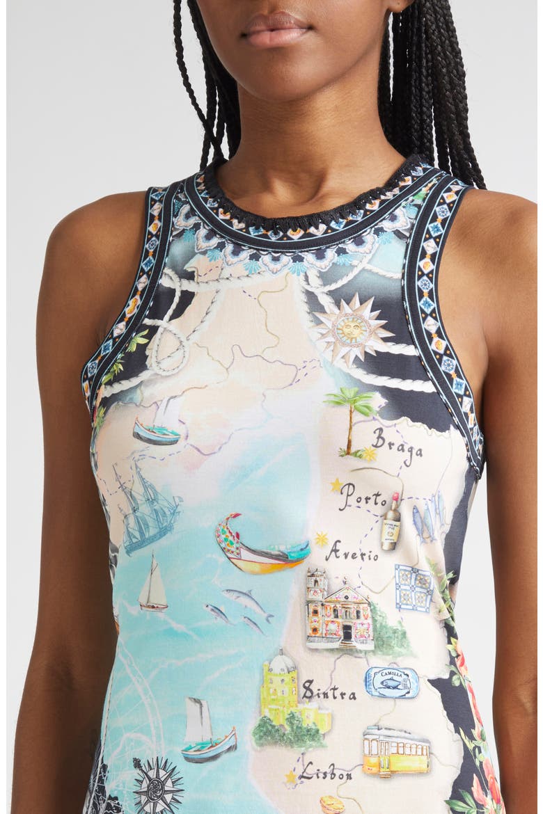 Folk Afloat Jersey Tank Dress, Alternate, color, FOLK AFLOAT