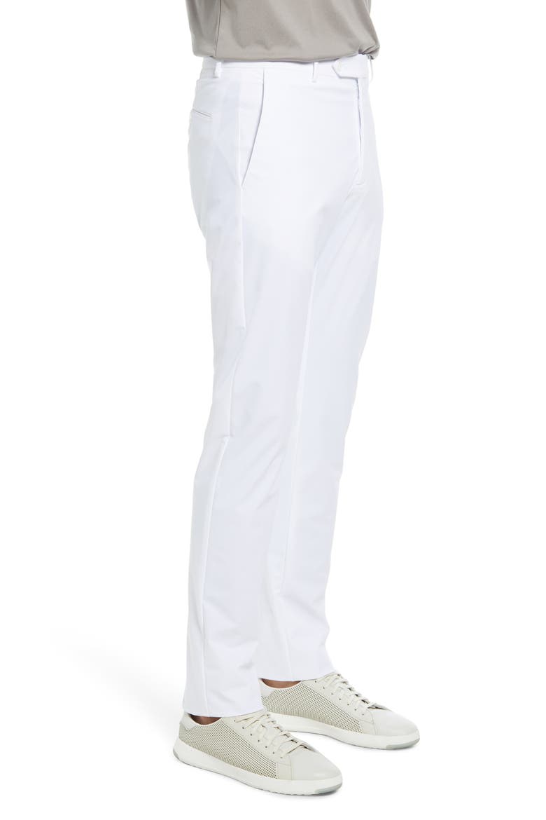 Men's Active Stretch Flat Front Pants, Alternate, color, WHITE
