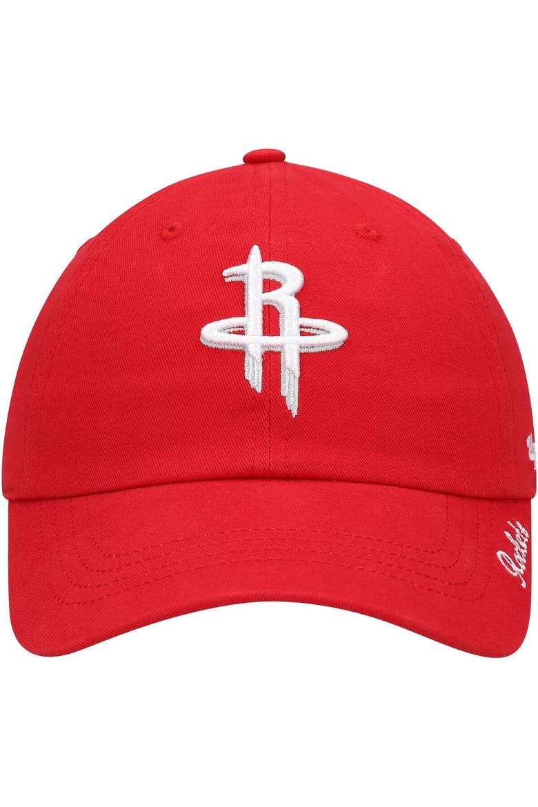 Women's '47 Red Houston Rockets Miata Clean Up Logo Adjustable Hat, Alternate, color, Red