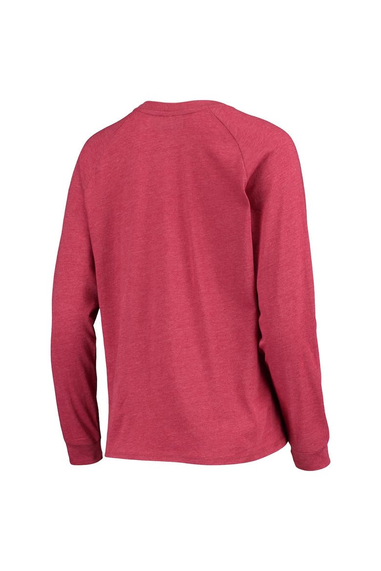 Women's Concepts Sport Cardinal Arizona Cardinals Meter Knit Long Sleeve Raglan Top & Shorts Sleep Set, Alternate, color, Cardinal