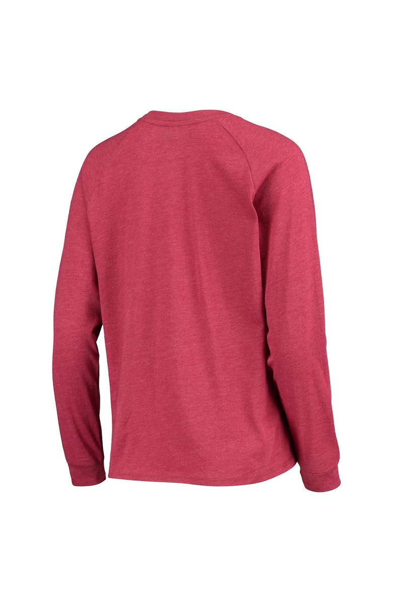 CONCEPTS SPORT Women's Concepts Sport Cardinal Arizona Cardinals Meter Knit Long Sleeve Raglan Top & Shorts Sleep Set, Alternate, color, Cardinal