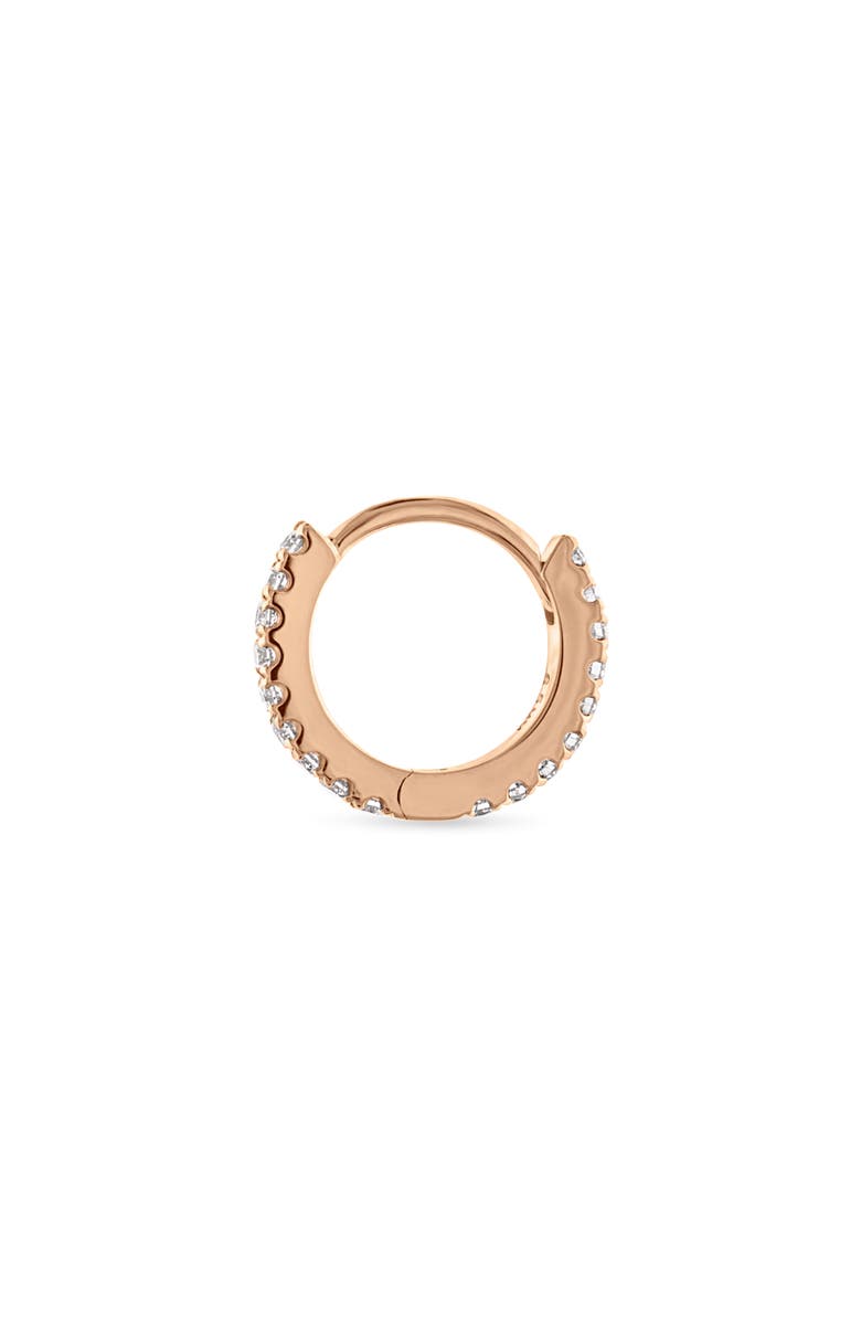 MARIA TASH Diamond Eternity Single Hoop Earring, Alternate, color, 18K Rose Gold/ Diamond