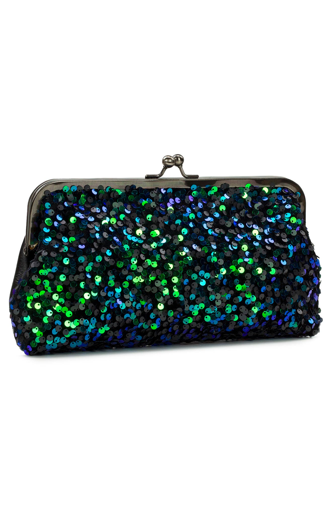 Patricia Nash Potenaz Sequin Frame Bag, Alternate, color, Dark Green