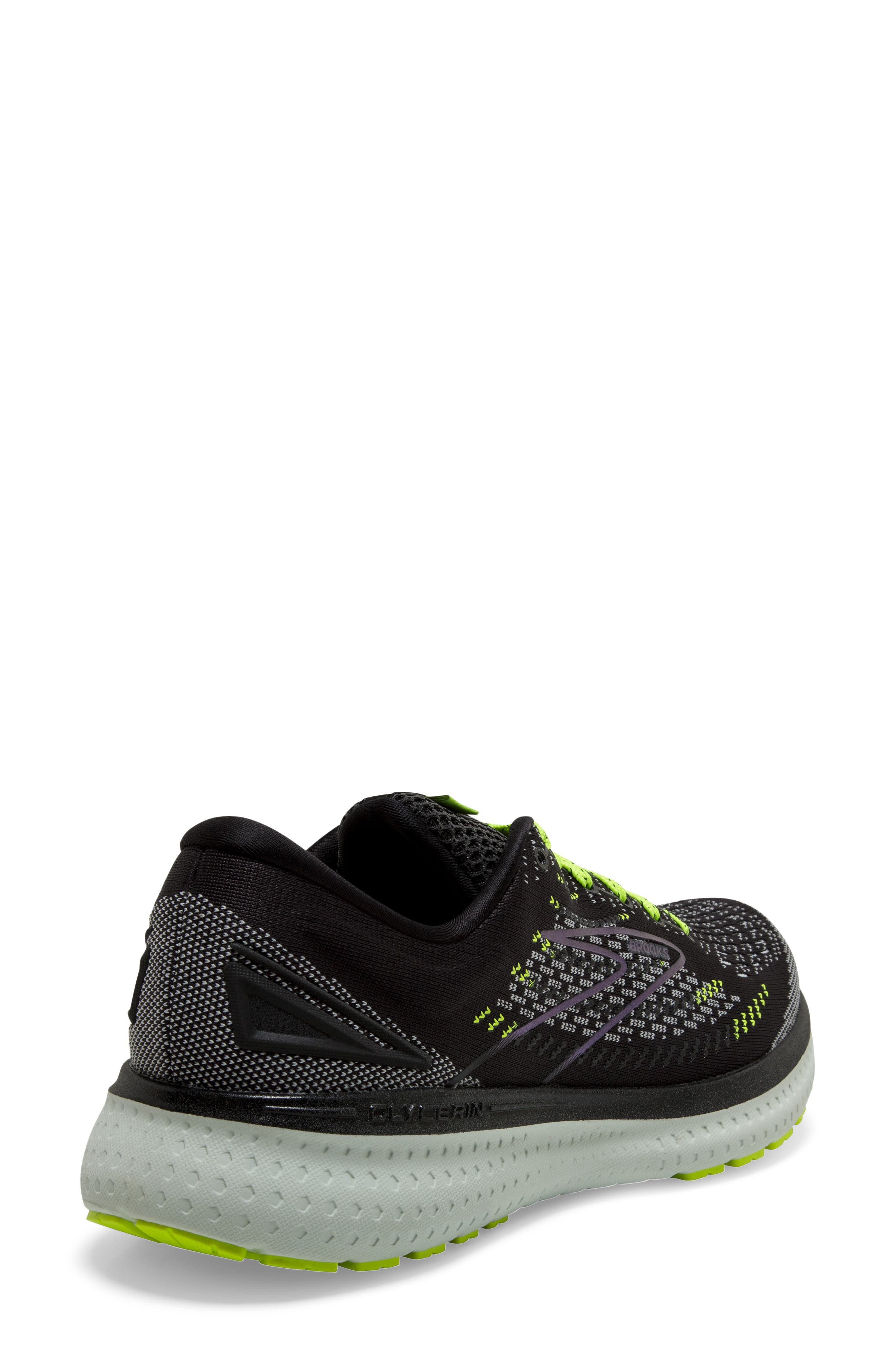 Glycerin 19 Running Shoe, Alternate, color, BLACK/ NIGHTLIFE/ SPA BLUE