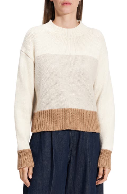 Colorblock Wool & Cashmere Sweater