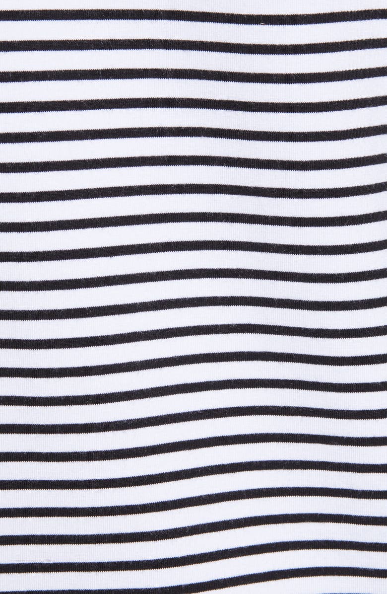 Angel Maternity Petal Hem Stripe Maternity/Nursing Top, Alternate, color, 