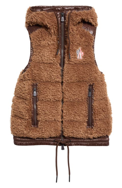 Faux Shearling Down Vest
