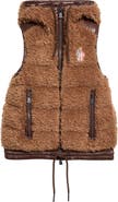 Moncler Grenoble Faux Shearling Down Vest