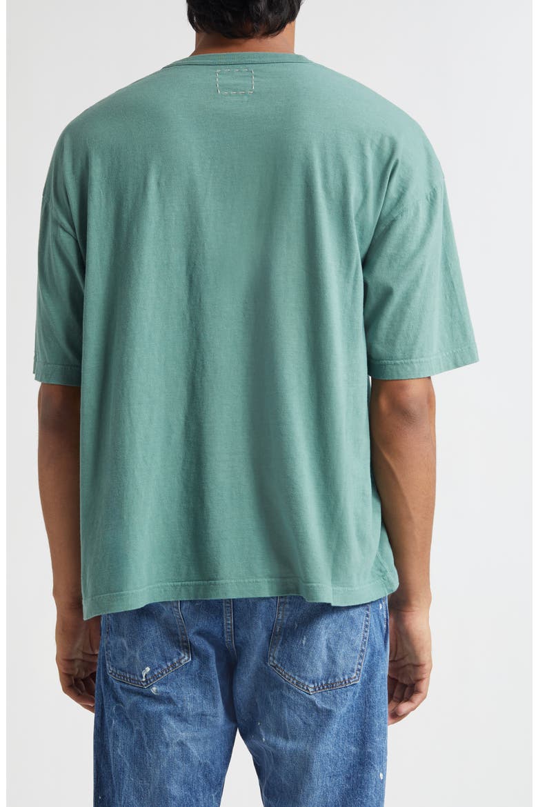 Jumbo Damaged Oversize Pocket T-Shirt, Alternate, color, GREEN