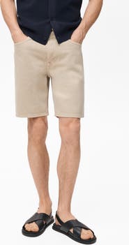 MANGO Denim Bermuda Shorts