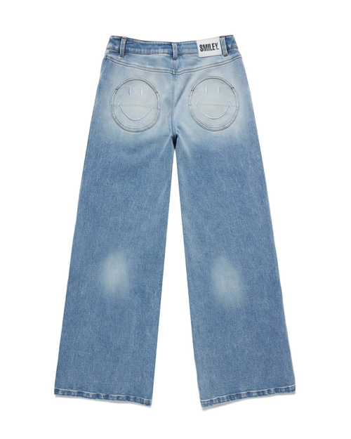 Samii Ryan Smiley Denim Pants In Blue