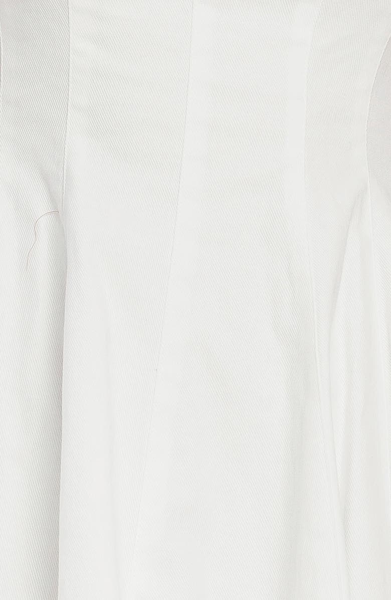 FLYING TOMATO Bow Sleeveless Denim Fit & Flare Minidress, Alternate, color, White Denim