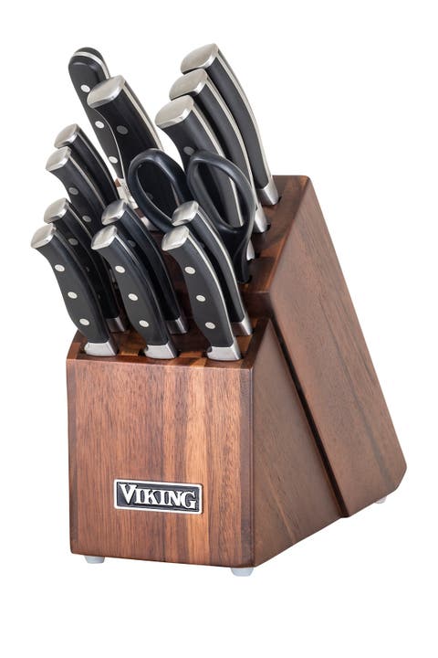15-Piece German Steel & Acacia Wood Knife Block Set (Limited Edition)