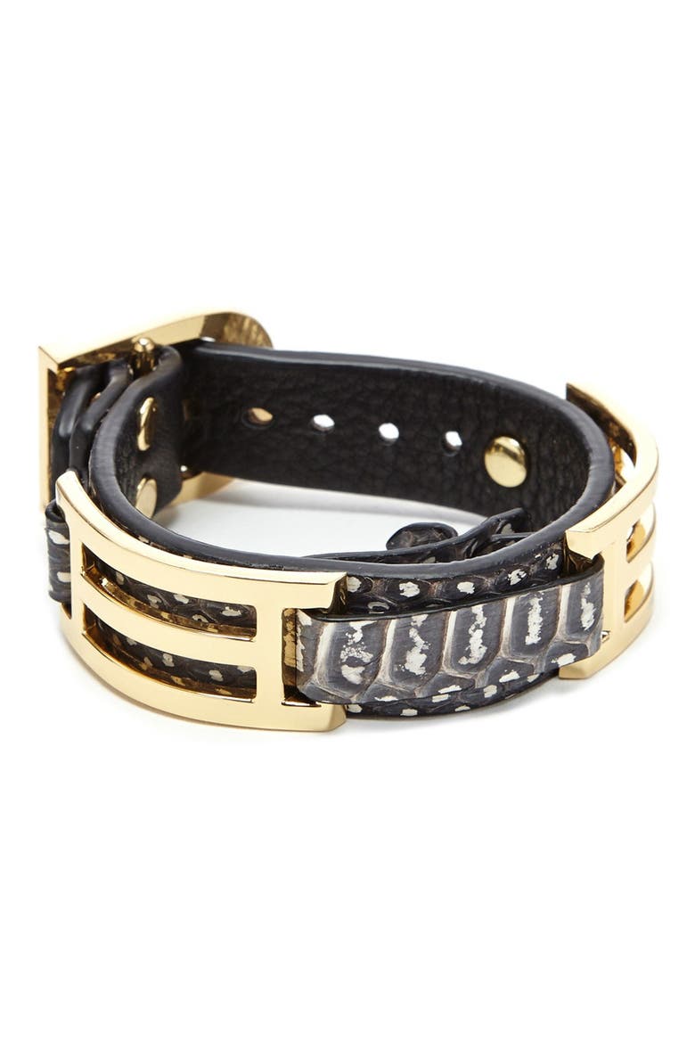 'Celina' Cuff, Main, color, BLACK WATERSNAKE
