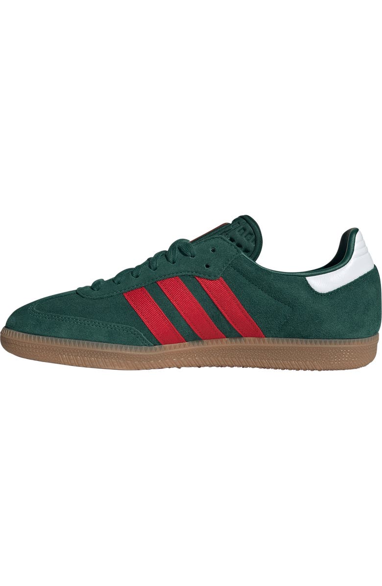 adidas x FIFA Gender Inclusive Samba OG Sneaker, Alternate, color, Team Dark Green/ Scarlet