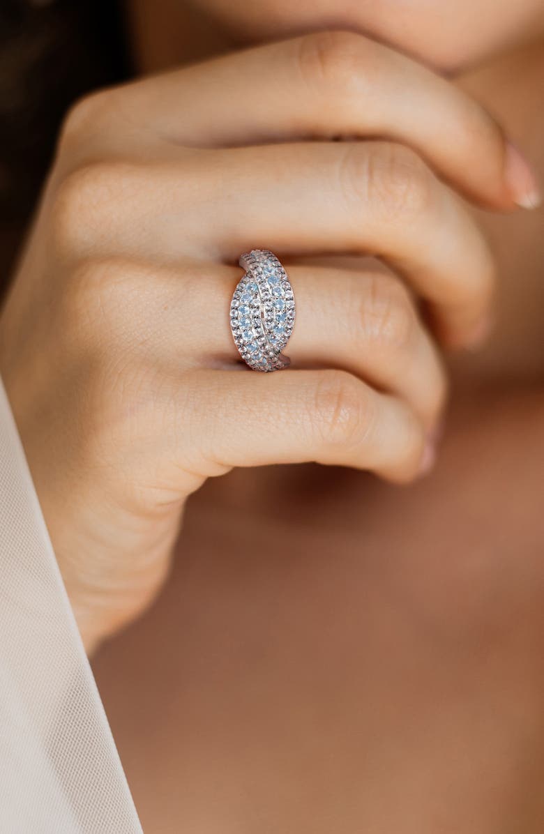 DELMAR Sky & Swiss Blue Topaz Ring, Alternate, color, Blue