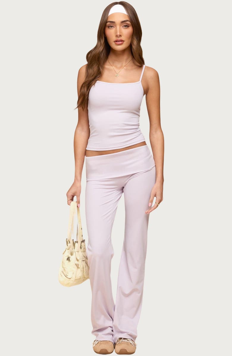 EDIKTED Blonka Crop Camisole, Alternate, color, Lilac