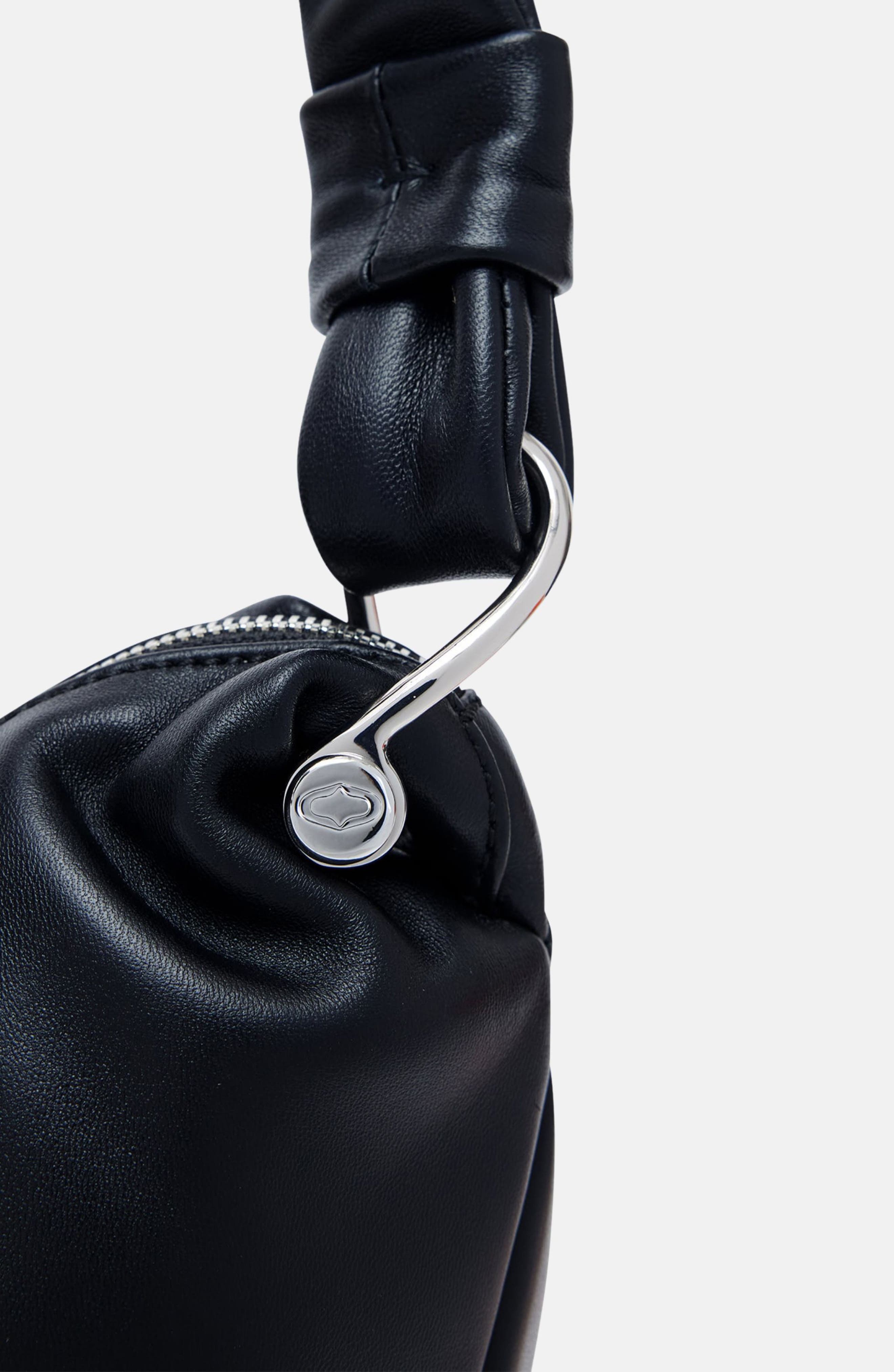 Oryany Becca Leather Shoulder Bag, Alternate, color, Black