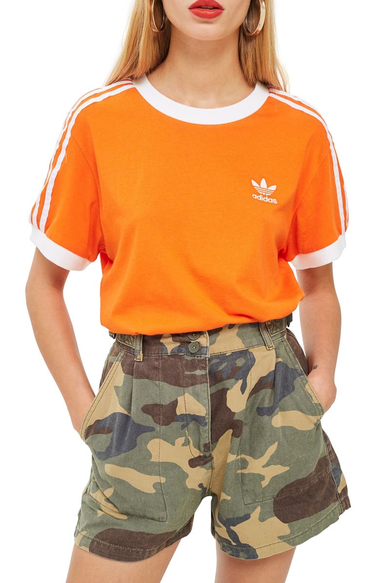 Topshop Camo Print Utility Shorts, Alternate, color, 