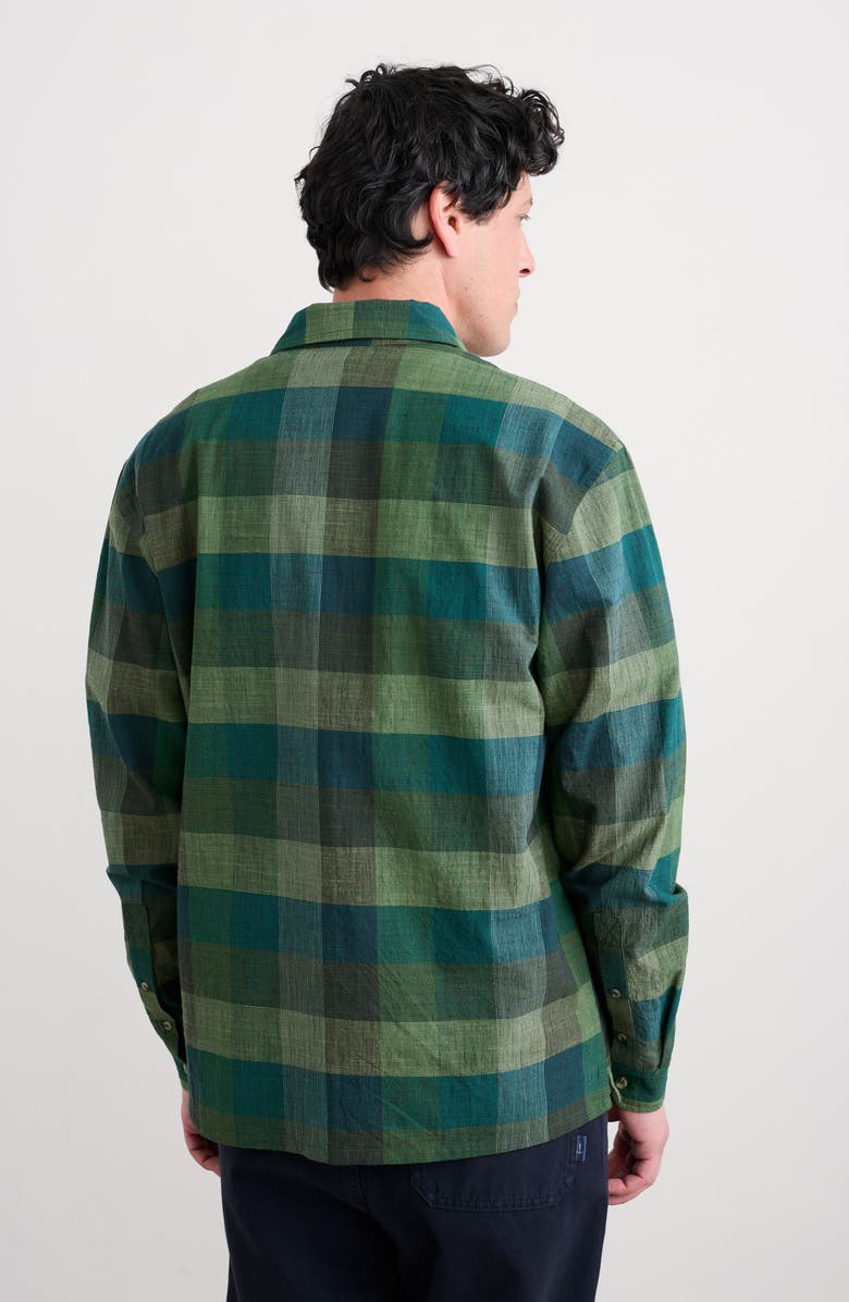 Seasalt Cornwall Penmere Plaid Organic Cotton Button-Up Shirt, Alternate, color, Trystan Multi