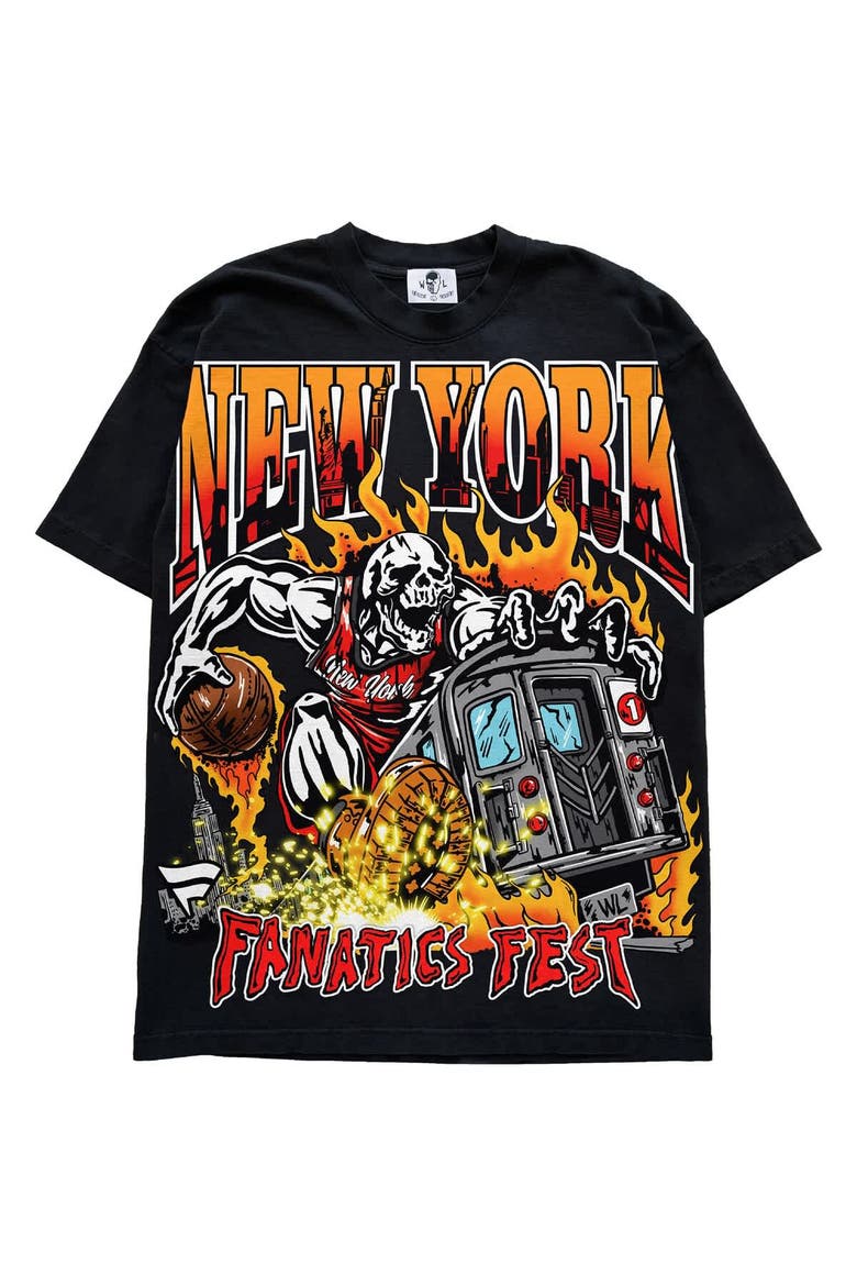 Men's Warren Lotas Black Fanatics Fest Rider T-Shirt, Main, color, Black