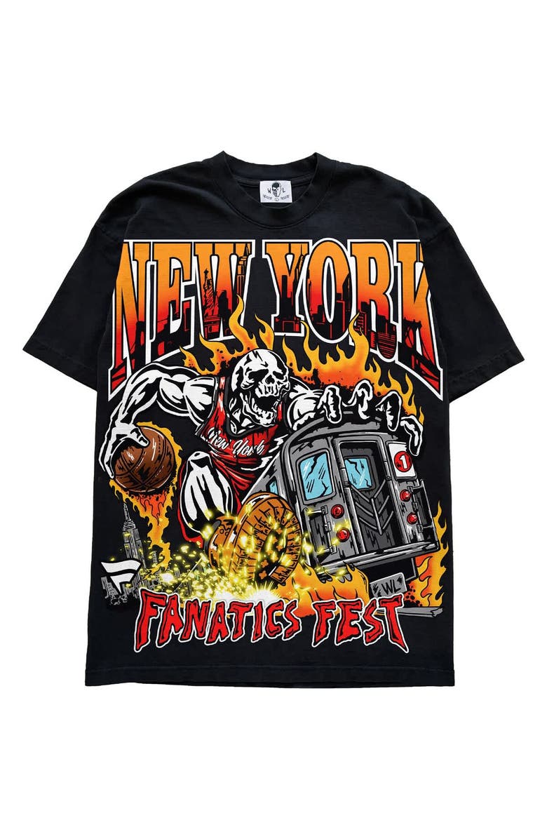 Warren Lotas Men's Warren Lotas Black Fanatics Fest Rider T-Shirt, Main, color, Black