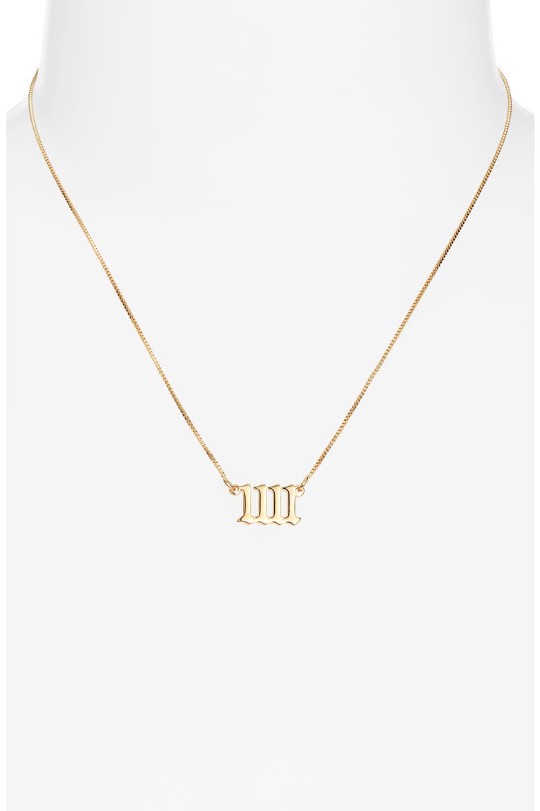 Synchronistic 1111 Pendant Necklace, Alternate, color, GOLD