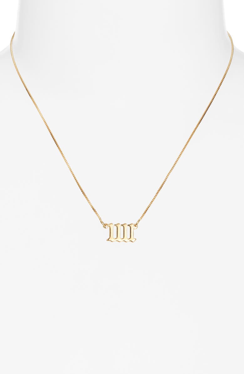 Child of Wild Synchronistic 1111 Pendant Necklace, Alternate, color, Gold