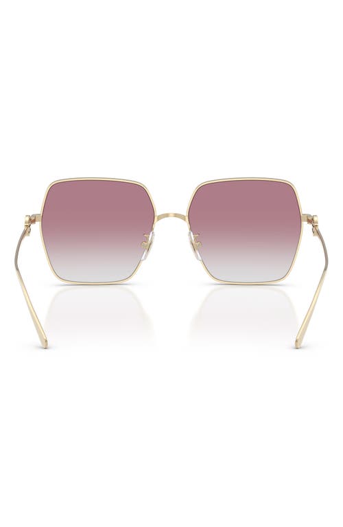 Tory Burch 58mm Gradient Square Sunglasses In Gold