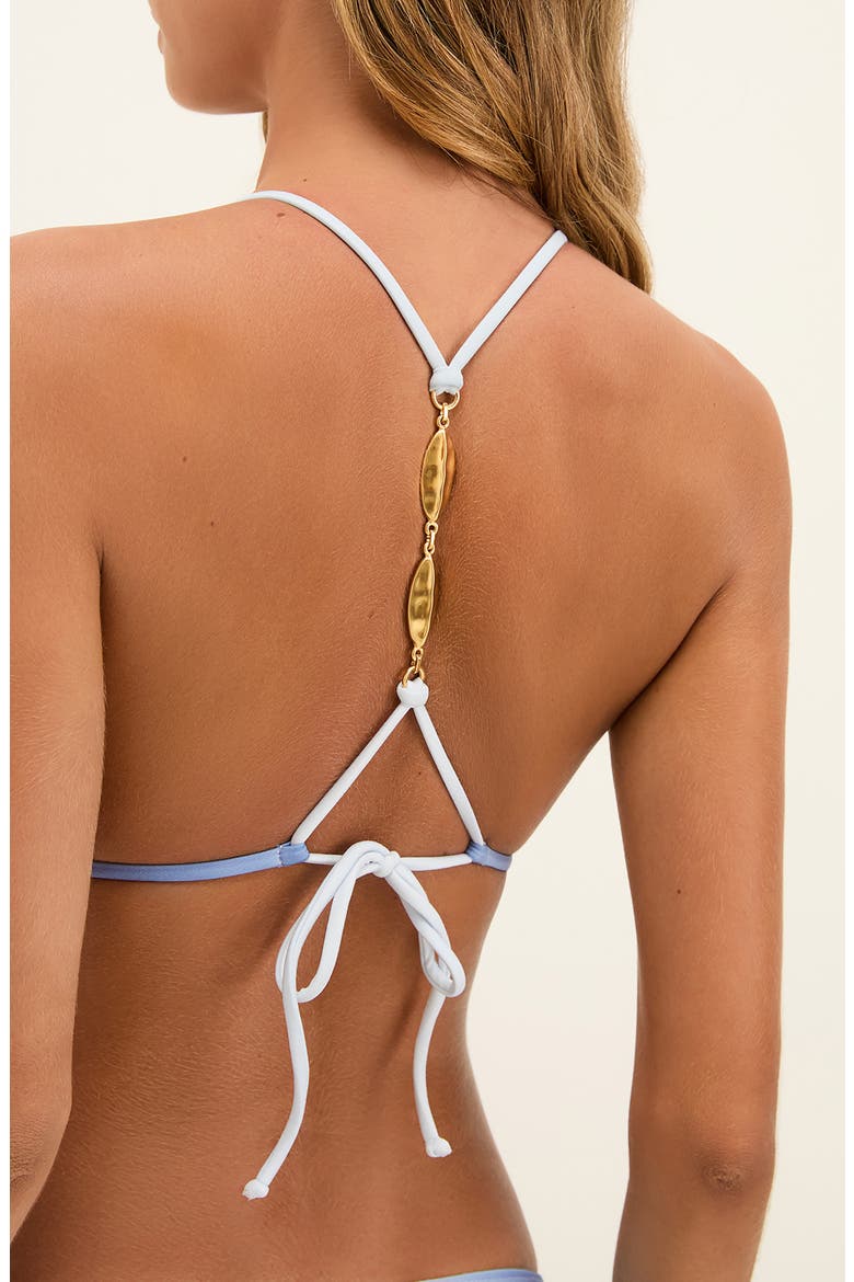 Blue Moon Elsie Racerback Bikini Top, Alternate, color, BLUE MULTI