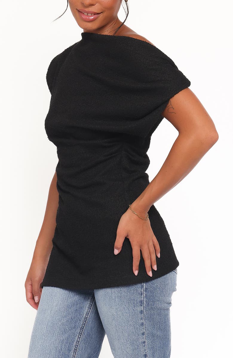 Petal & Pup Selma One Shoulder Knit Top, Alternate, color, Black