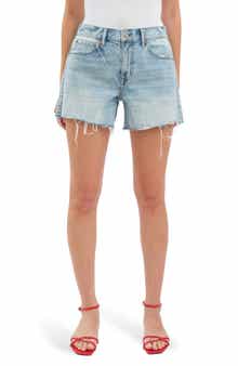 DAZE Crossroad Mid Rise Denim Cutoff Shorts